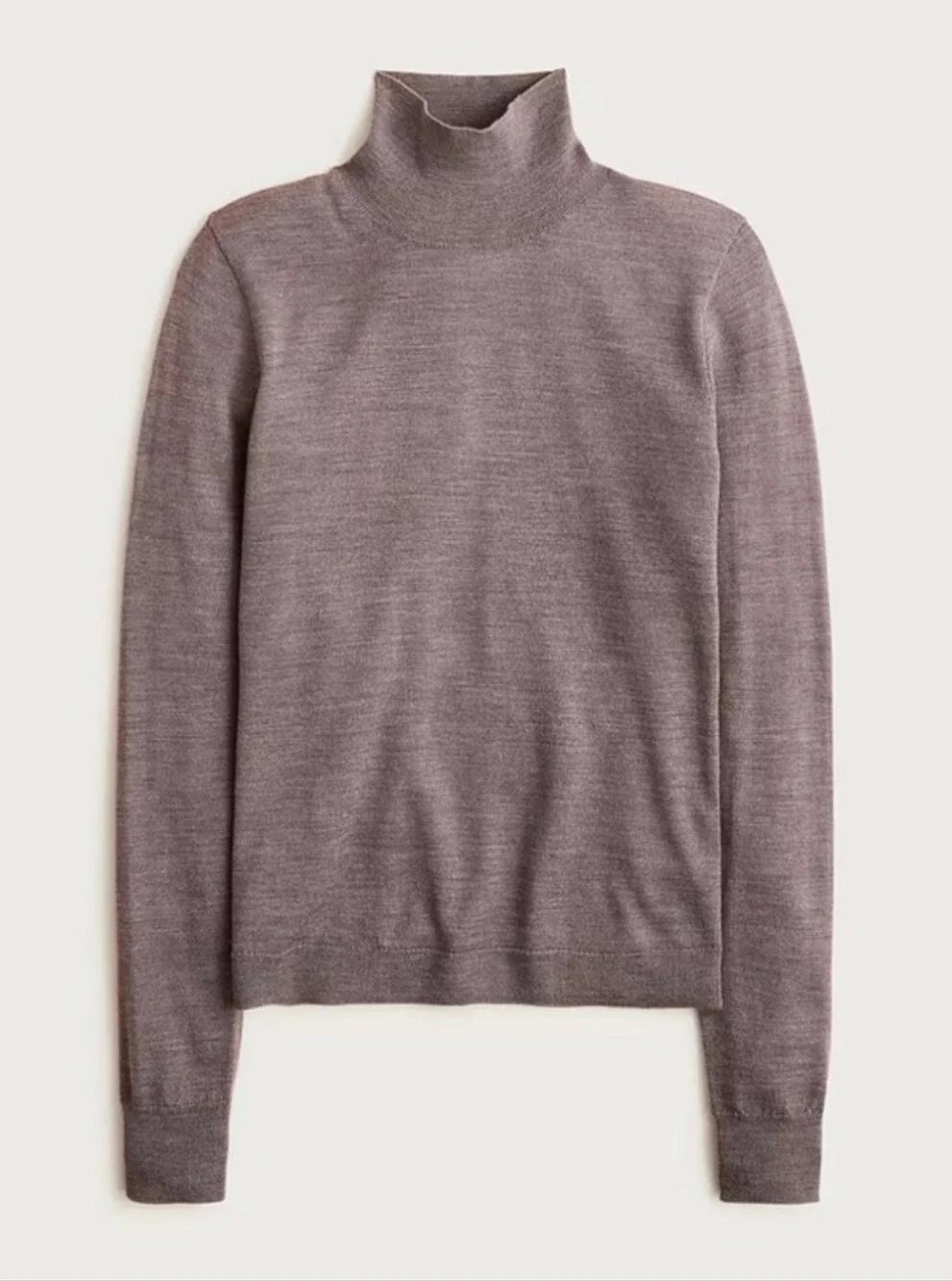 J Crew Carolyn Turtleneck Sweater In Merino Wool Heather Carbon Size Large